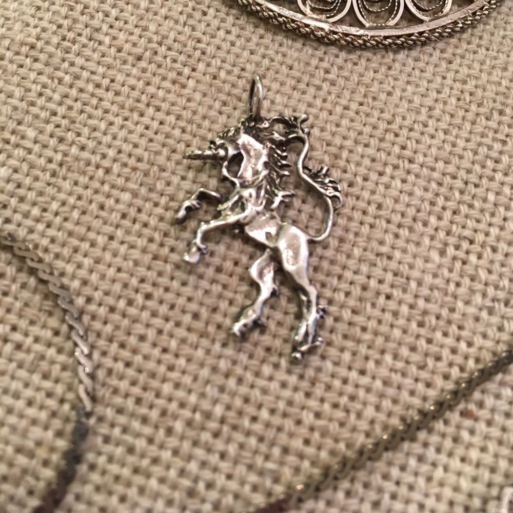 Sterling Silver Unicorn Charm 1980's